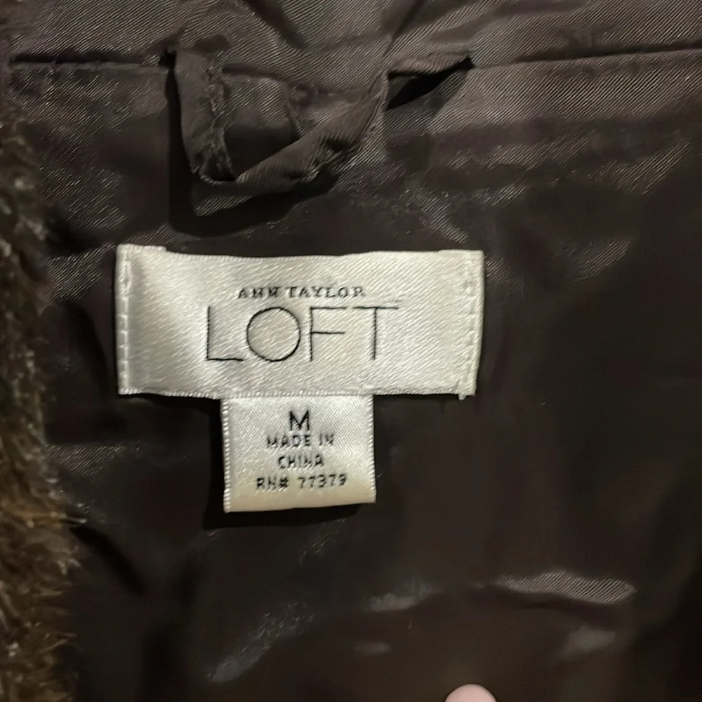LOFT Rich Brown Faux Fur Vest - Picture 5 of 5